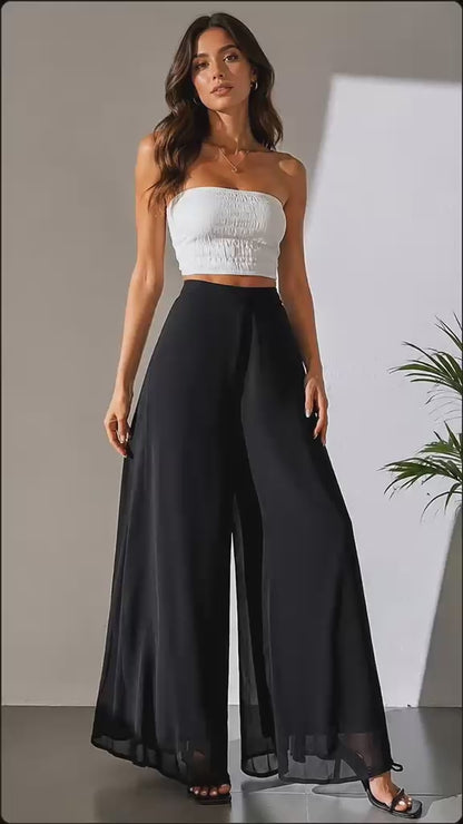 Pantaloni din voal TSH395